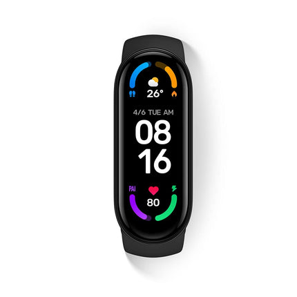 Xiaomi Mi Smart Band 6 with Large AMOLED Color Display | 5 ATM, SpO2, HR (Black)