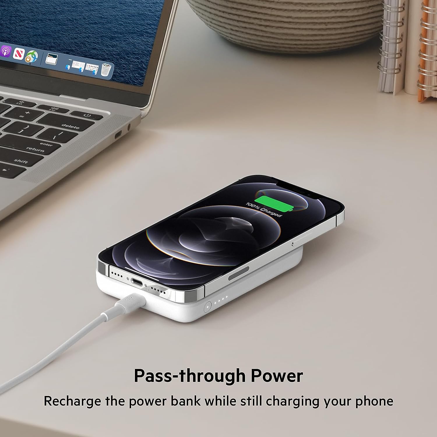 NEW BELKIN BOOST CHARGE MAGNETIC WIRELESS POWER BANK MAGSAFE FOR iPHONE  FAST SHP 745883822409